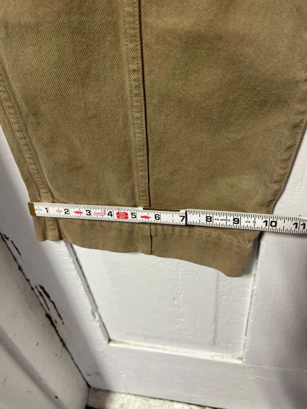 Trave Jacinda Full Wide Leg Wet Sand Tan Pant Made In USA Size 29